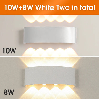 LED Wall Lamp Outdoor Waterproof IP65 Garden Lighting A85-265V Interior Wall Light Indoor For Bedroom Stairs Fixture Wall Lamps