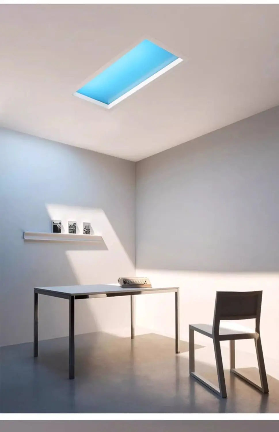 Natural Sky Light LED Embedded Ceiling Lamp Blue Sky Window Effect for Living Room Bedroom Basement Home Decor Room Decoration