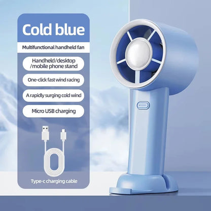 2026 Small Wind Cannon Turbine Outdoor Fan Portable USB Fast Charging Mini Handheld Fan Mute Highspeed Fan For Travel Outdoor