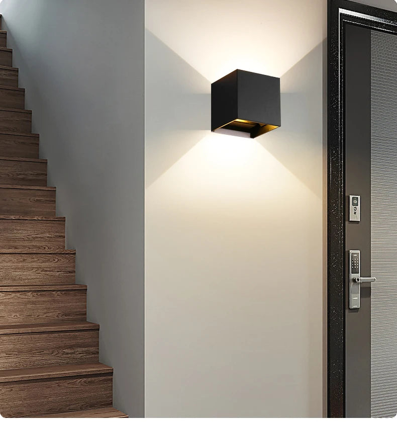 LED Wall Lamp Outdoor Waterproof IP65 Garden Lighting A85-265V Interior Wall Light Indoor For Bedroom Stairs Fixture Wall Lamps