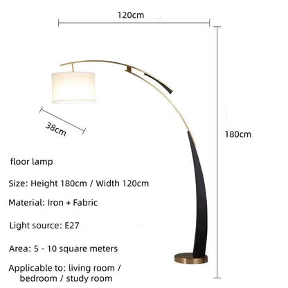 Nordic Style Fishing Lamp Floor Lamp, Modern Minimalist Design, Sofa Standing Lamp, Reading Lamp For Living Room, Bedroom Study