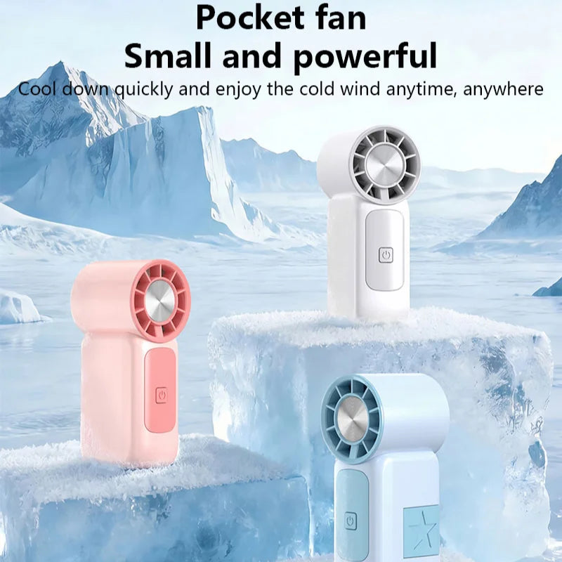 Lenovo High-Speed Strong Wind Handheld Mini Air Cannon Fan USB Rechargeable Portable Cooling Small Fan For Outdoor