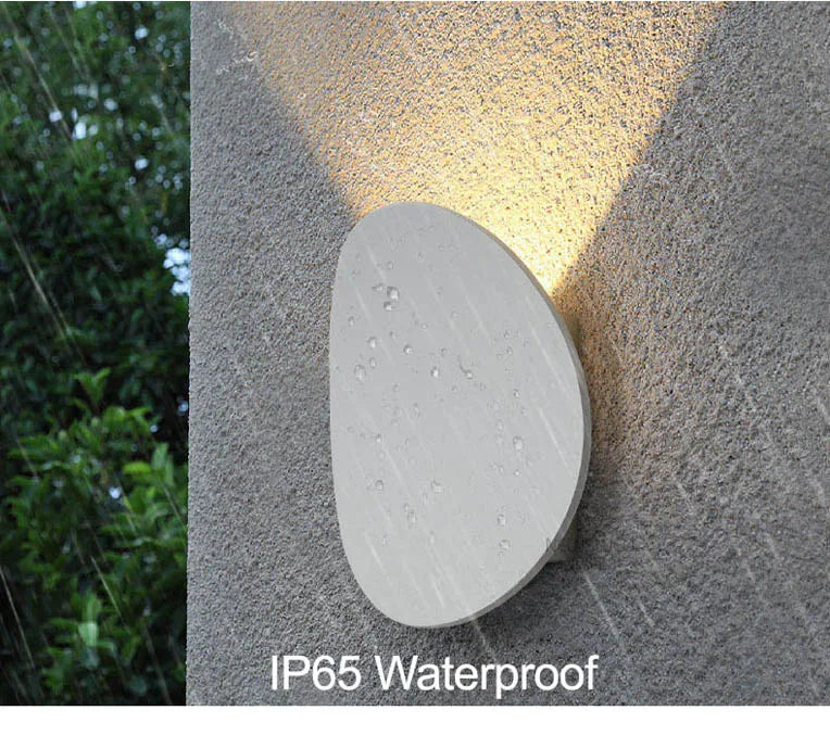 Modern Simple Outdoor Waterproof LED Wall Washer Stair Aisle Bedroom Sofaside Creative Artistic Atmosphere Round Wall Lamp