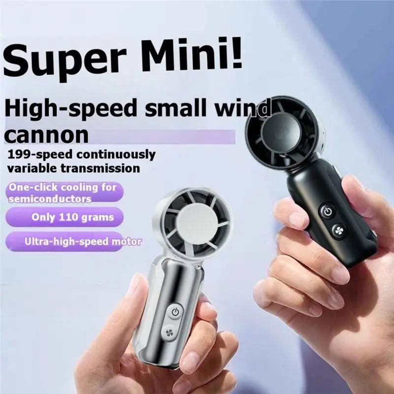 TFORU-Mini Handheld Fan Portable Handheld Small Fan USB Charging Portable Pocket Fan For Outdoor Travel Travel Accessories