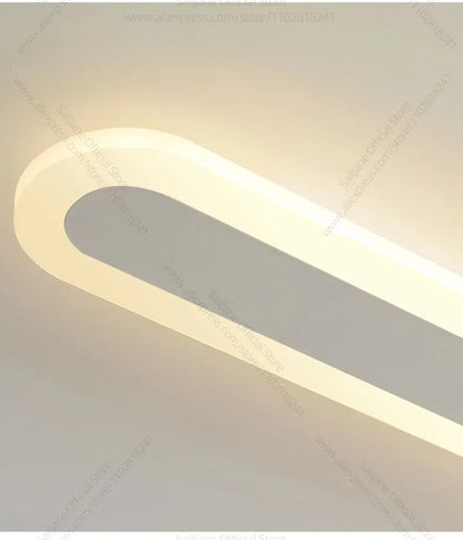 Modern Outdoor Long Strip LED Wall Lamp Waterproof IP65 Stair Wall Fitting Villa Living Room Corridor Lamp Courtyard Garden Lamp