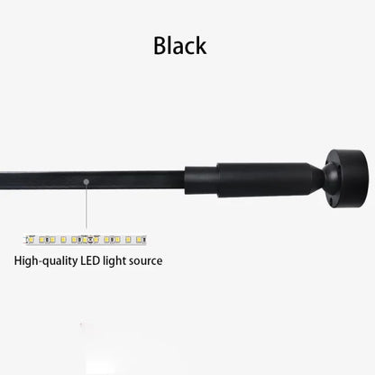 Steel Skyline Lights Modern Minimalist Linear Hallway Ceiling Lamp White Black Living Room Gallery Bedroom Ceiling Pendant Light
