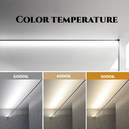 5m/8m/9m Skyline Linear Light COB LED Wall Lamp Living Room Art Exhibition Background Decor Bedroom Minimalist LED Strips Sconce