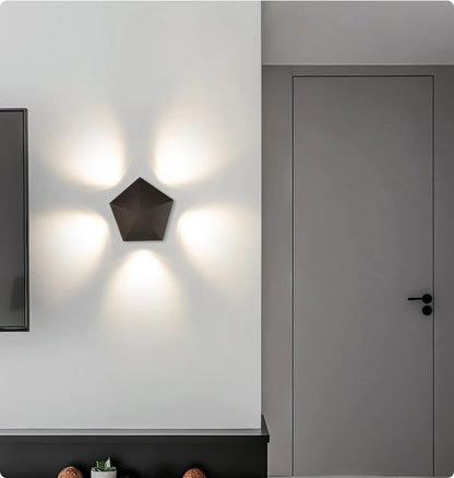 LED Wall Lamp Outdoor Waterproof IP65 Garden Lighting A85-265V Interior Wall Light Indoor For Bedroom Stairs Fixture Wall Lamps