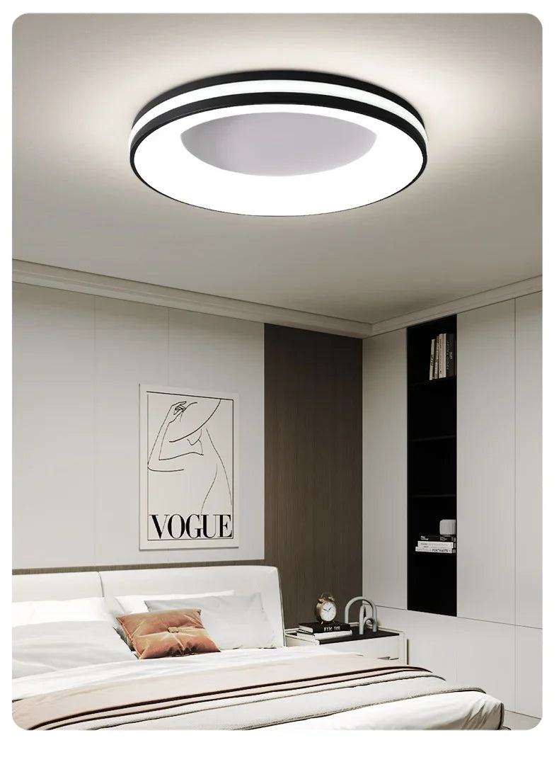 Nordic Macaron Ceiling Lamp Modern Remote Dimming Decor Light Living Room Bedroom Study Kitchen Indoor Home LED Ceiling Light