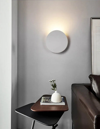 Modern Simple Outdoor Waterproof LED Wall Washer Stair Aisle Bedroom Sofaside Creative Artistic Atmosphere Round Wall Lamp