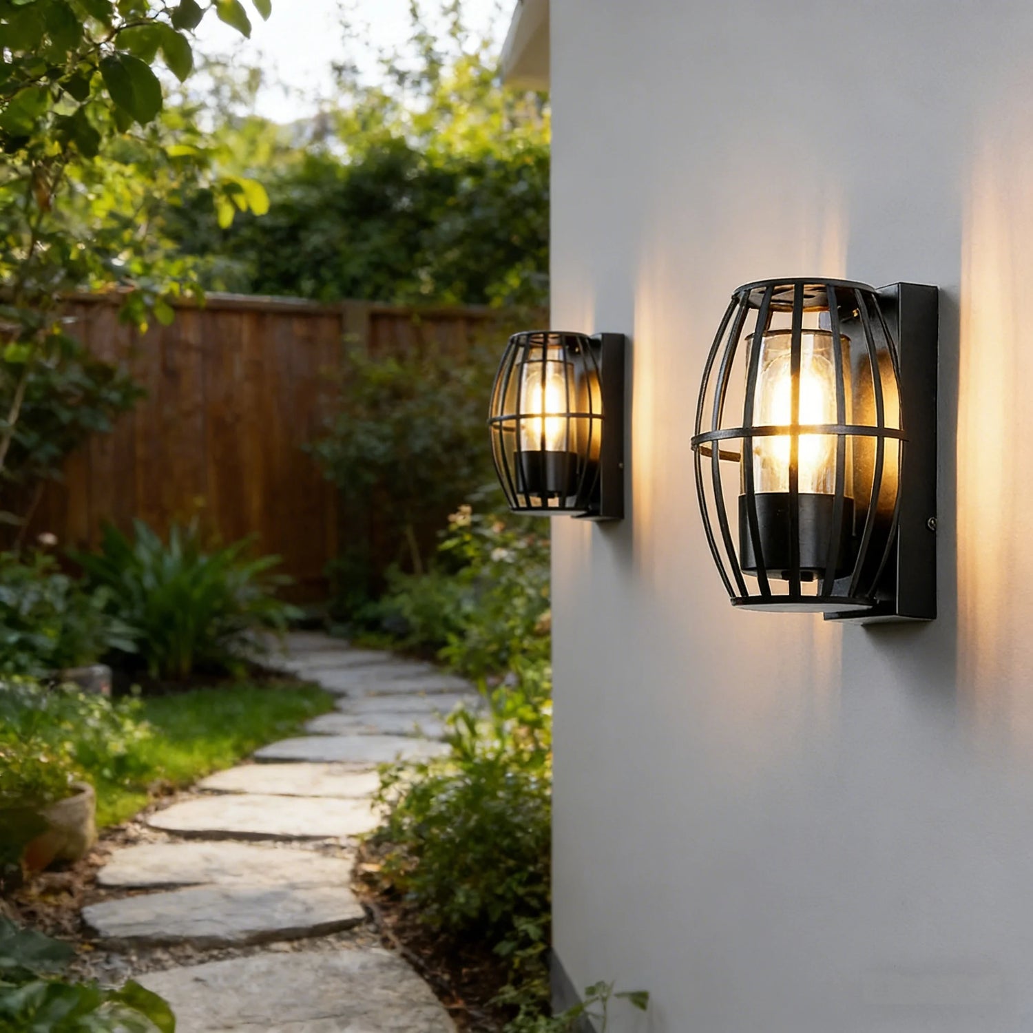 Outdoor LED Wall Light IP65 Waterproof With E27 Base Aluminum Wall Lamps Decoration Porch Garden Balcony Aisle Stair Wall Lights