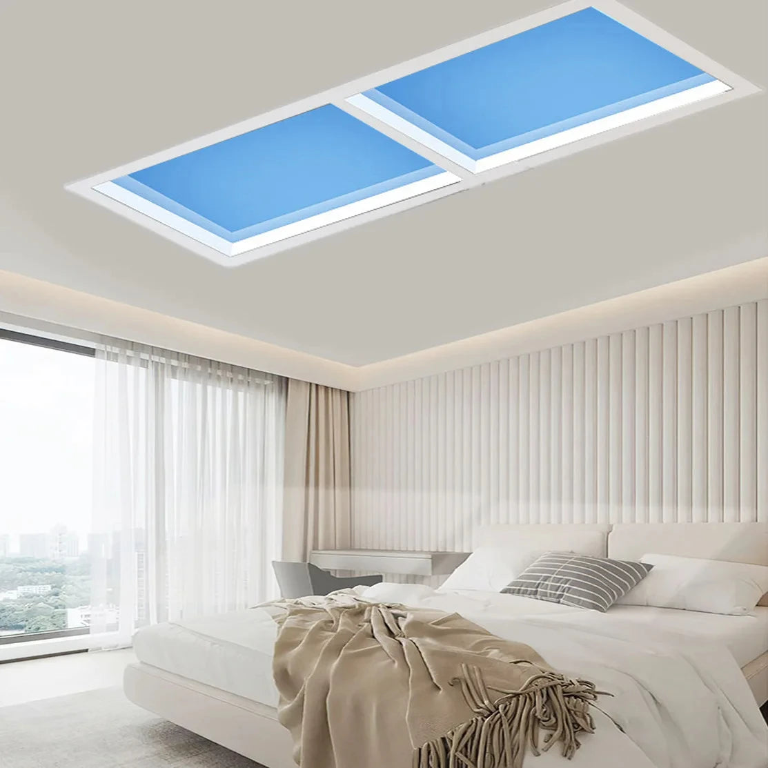 Blue sky light ceiling lamp for Bathroom Indoor Decor panel Kids room lamp Kitchen Natural Lighting Surface ceiling chandelier