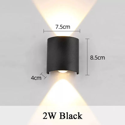 LED Wall Lamp Outdoor Waterproof IP65 Garden Lighting A85-265V Interior Wall Light Indoor For Bedroom Stairs Fixture Wall Lamps