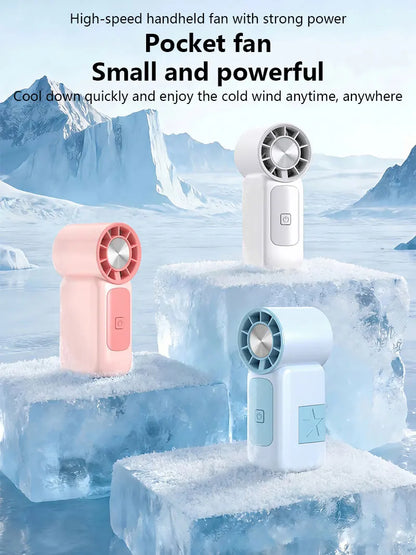Lenovo High-Speed Strong Wind Handheld Mini Air Cannon Fan USB Rechargeable Portable Cooling Small Fan For Outdoor