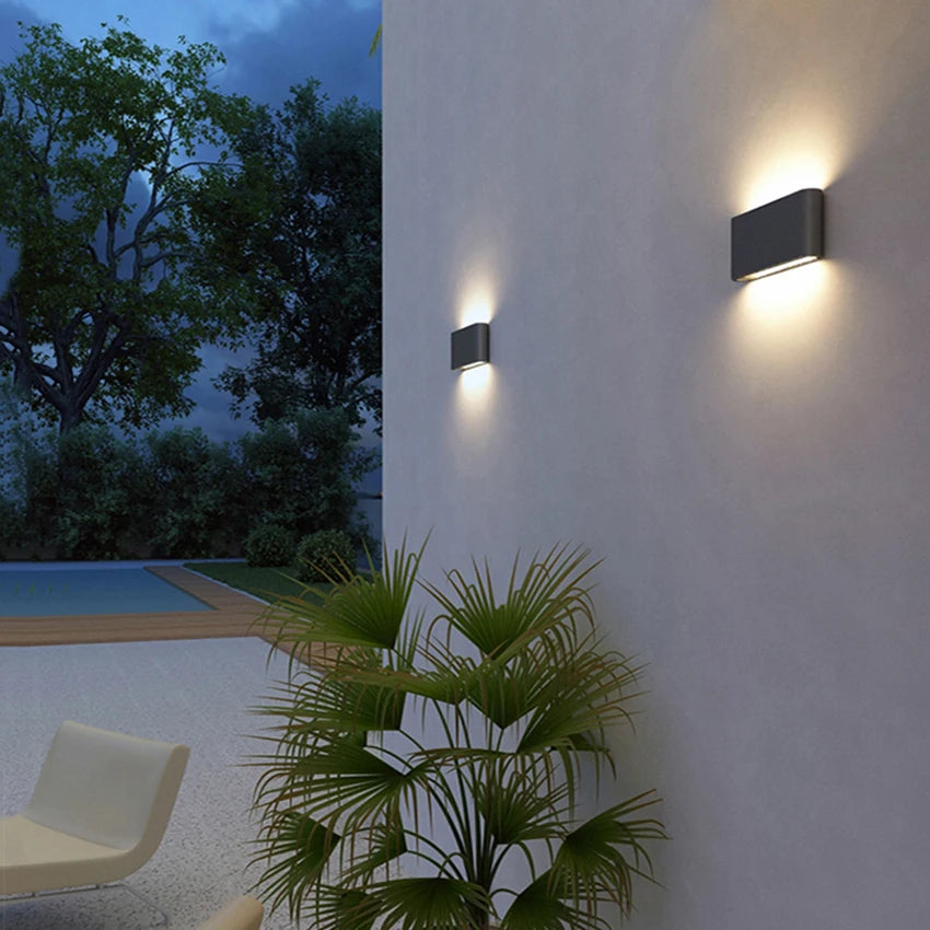 LED Outdoor Waterproof IP65 Wall Light Porch Garden Wall Lamp &amp; Indoor Home Decor Bedroom Living Room Decoration Lighting Lamp
