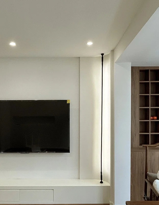 Modern Skyline Wall Lamp Black and White Linear Background LED Bar with Living Room Home Decorative Bathroom Light