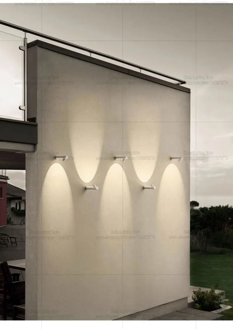 LED Modern Outdoor Waterproof Wall Lamp Living Room Background Wall Light IP65 Garden Decoration Lamp Staircase Corridor Lamp