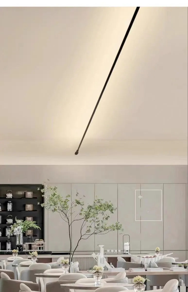 5m/8m/9m Skyline Linear Light COB LED Wall Lamp Living Room Art Exhibition Background Decor Bedroom Minimalist LED Strips Sconce