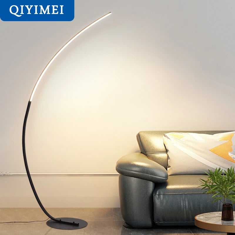 Nordic LED Corner Light  Floor Lamps Black White C APP Remote Dimmable Floor Lights Stand Light For Dining Living Room Decor
