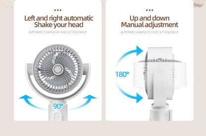 Electric Air Turbine Circulation Fan Floor-standing Fan Five-speed Adjustable Air Circulation Fan Adjustable Height Rechargeable