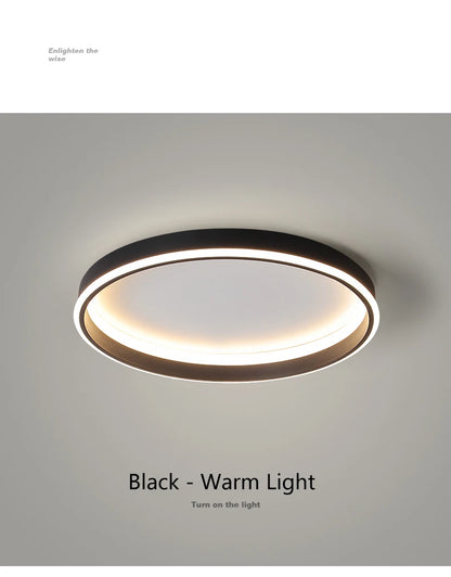Simple Round Bedroom Led Ceiling Lights Modern Home Decor Lampen Nordic Living Room Lamp Lighting Minimalist Ins Room Study Lamp