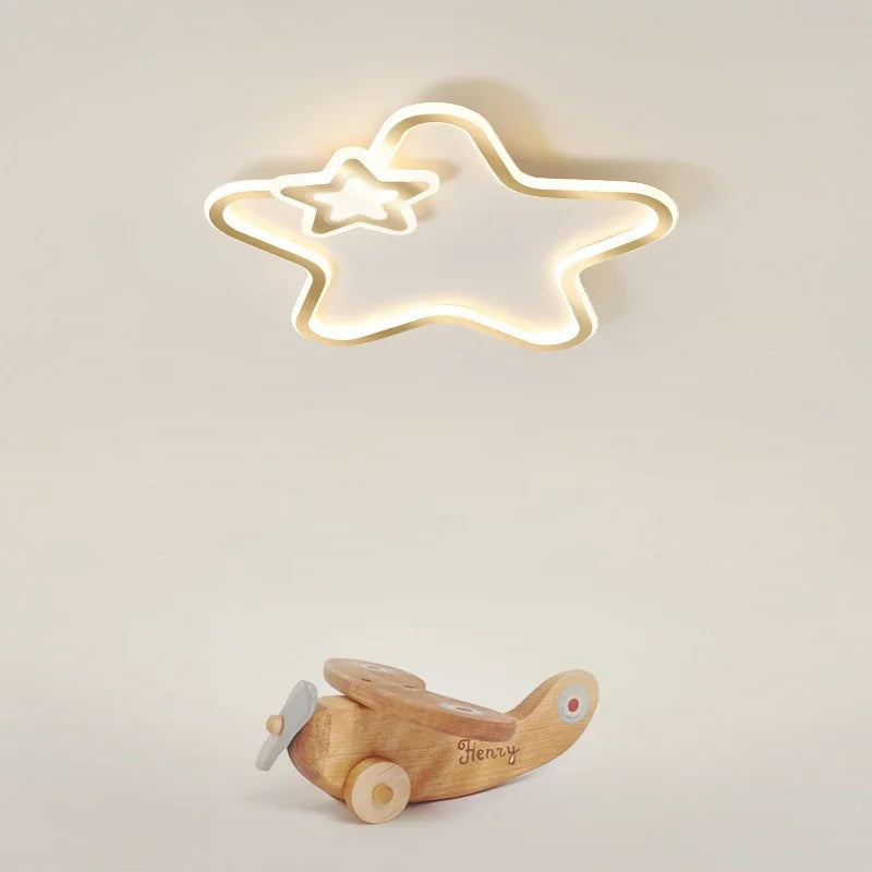 Modern Star LED Ceiling Lamp Cute Children bedroom ceiling lights Living Room Study Aisle Balcony Home Decor Lighting Fixture