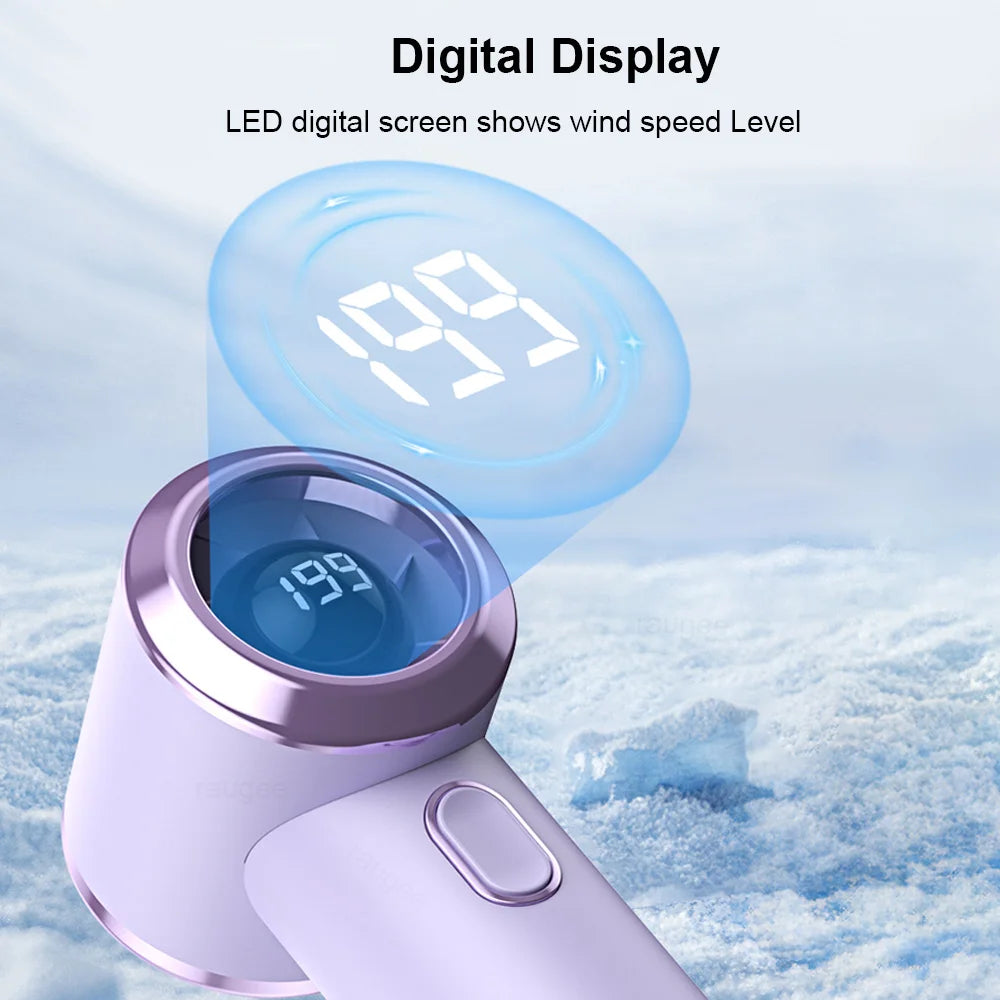 Portable Mini Fan High Speed Handheld Fans 199 Speeds Wind Adjustable 2000mAh USB Rechargeable Personal Small Fan for Outdoor