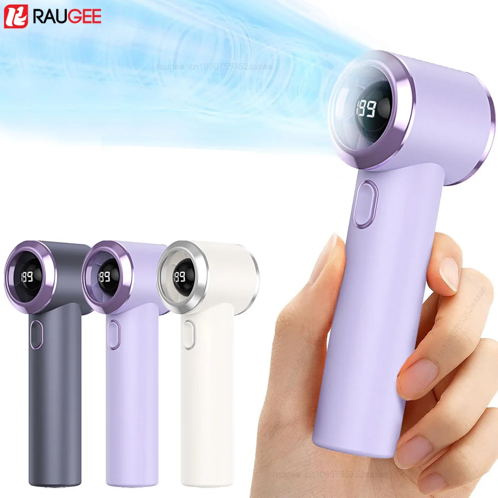 Portable Mini Fan High Speed Handheld Fans 199 Speeds Wind Adjustable 2000mAh USB Rechargeable Personal Small Fan for Outdoor