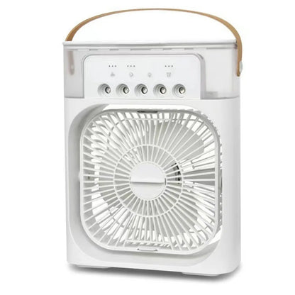 3 In 1 Fan AIr Conditioner Household Mini Air Cooler LED Night Light Portable Humidifier Air Adjustment Fan Office Home Fan