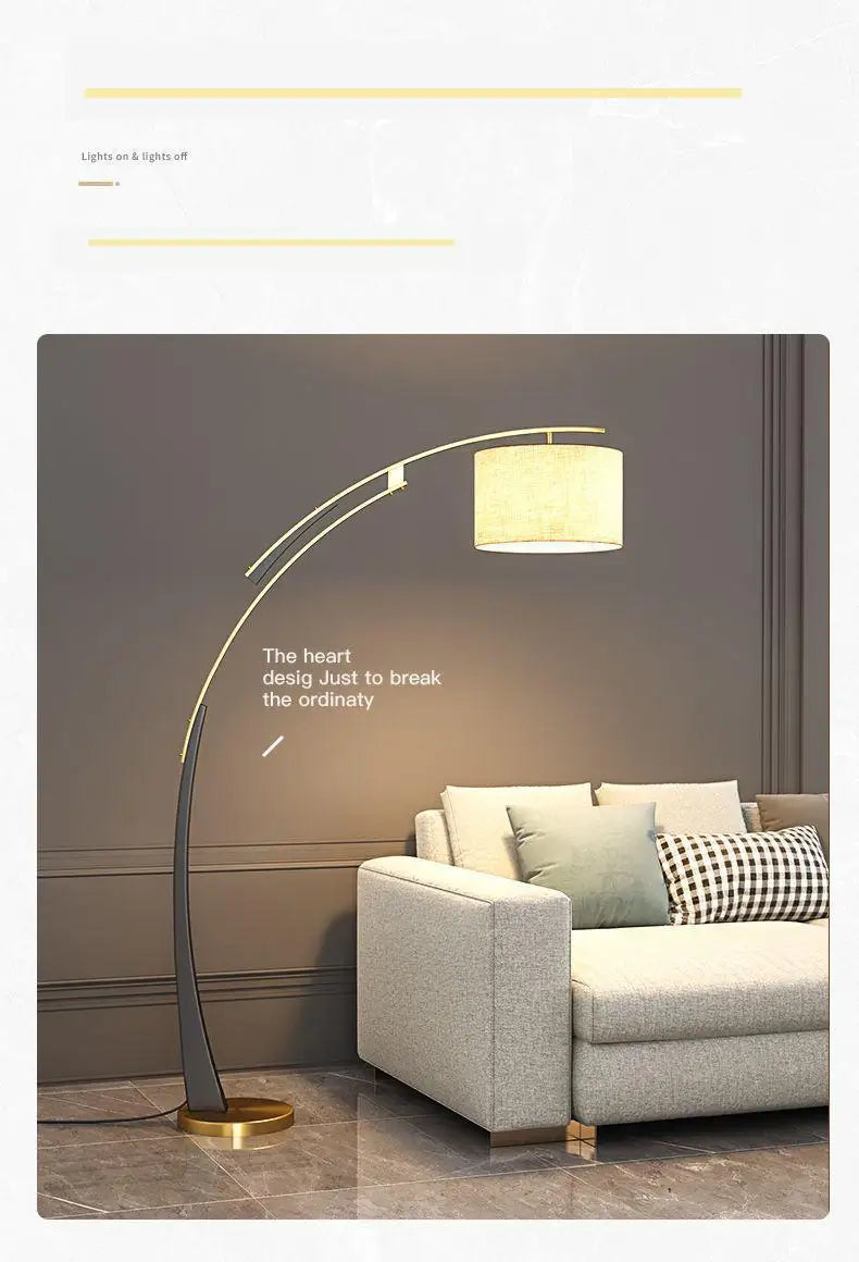 Nordic Style Fishing Lamp Floor Lamp, Modern Minimalist Design, Sofa Standing Lamp, Reading Lamp For Living Room, Bedroom Study