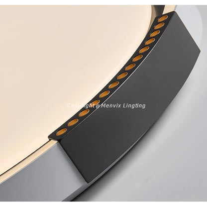 Modern LED Ceiling Lamp Bedroom Study Fixture Round White Home Art Design Indoor Decoration Living Room Lights Lustre Lighting