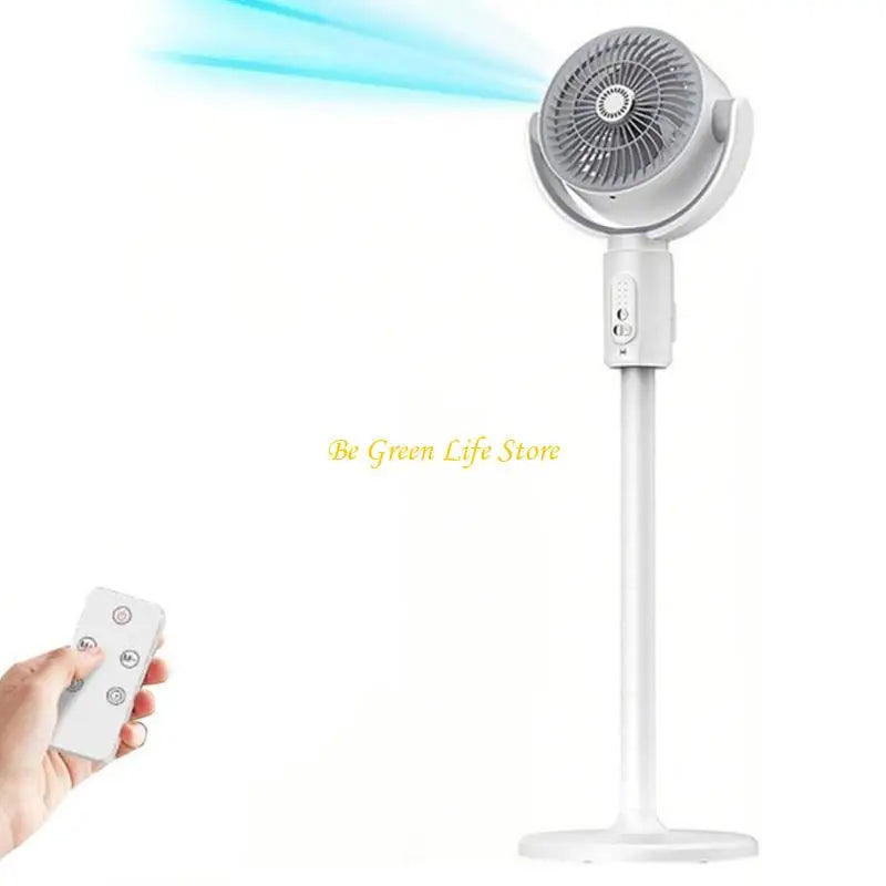 M7DF Rechargeable Oscillating Desk Fan 180degrees Air Circulation Adjustable Height