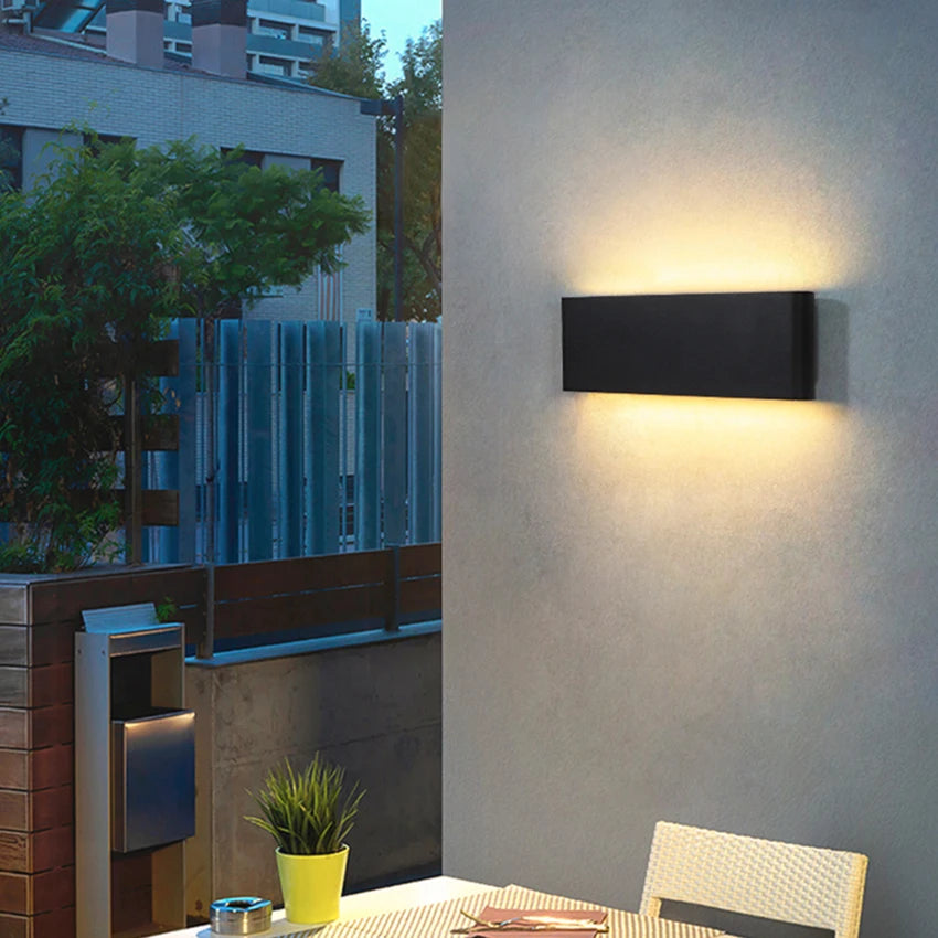 LED Outdoor Waterproof IP65 Wall Light Porch Garden Wall Lamp &amp; Indoor Home Decor Bedroom Living Room Decoration Lighting Lamp