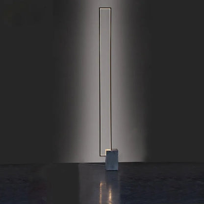 Nordic Simple Living Room Floor Lamp Modern Led Vertical Square Floor Light Bedroom Dimmable Indoor Lighting 2024 Led Luminairas