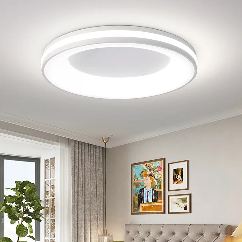 Nordic Macaron Ceiling Lamp Modern Remote Dimming Decor Light Living Room Bedroom Study Kitchen Indoor Home LED Ceiling Light