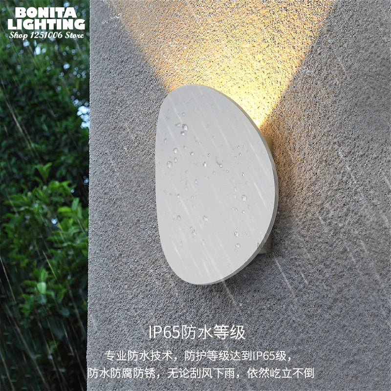 Modern Simple Outdoor Waterproof LED Wall Washer Stair Aisle Bedroom Sofaside Creative Artistic Atmosphere Round Wall Lamp