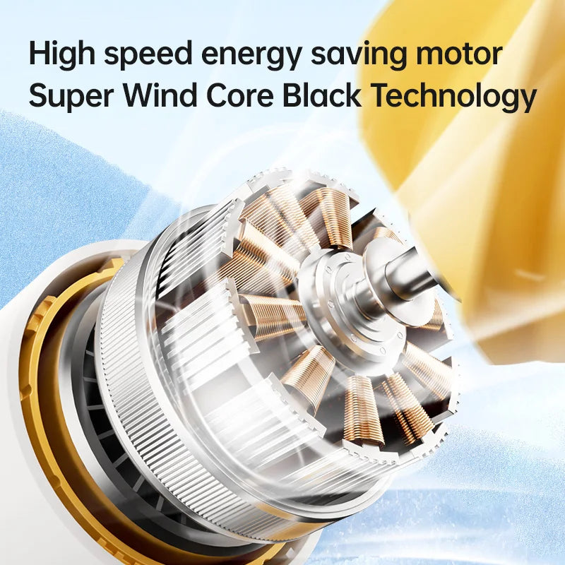 New Portable Turbo Small Air Cannon Handheld Fan 100 Wind Speeds Adjustable Mini Electric Fan USB Charging Fan Outdoor Mini Fan