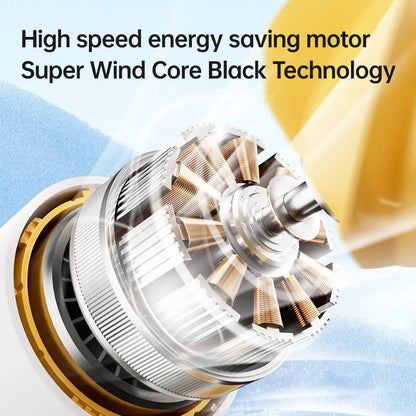New Portable Turbo Small Air Cannon Handheld Fan 100 Wind Speeds Adjustable Mini Electric Fan USB Charging Fan Outdoor Mini Fan