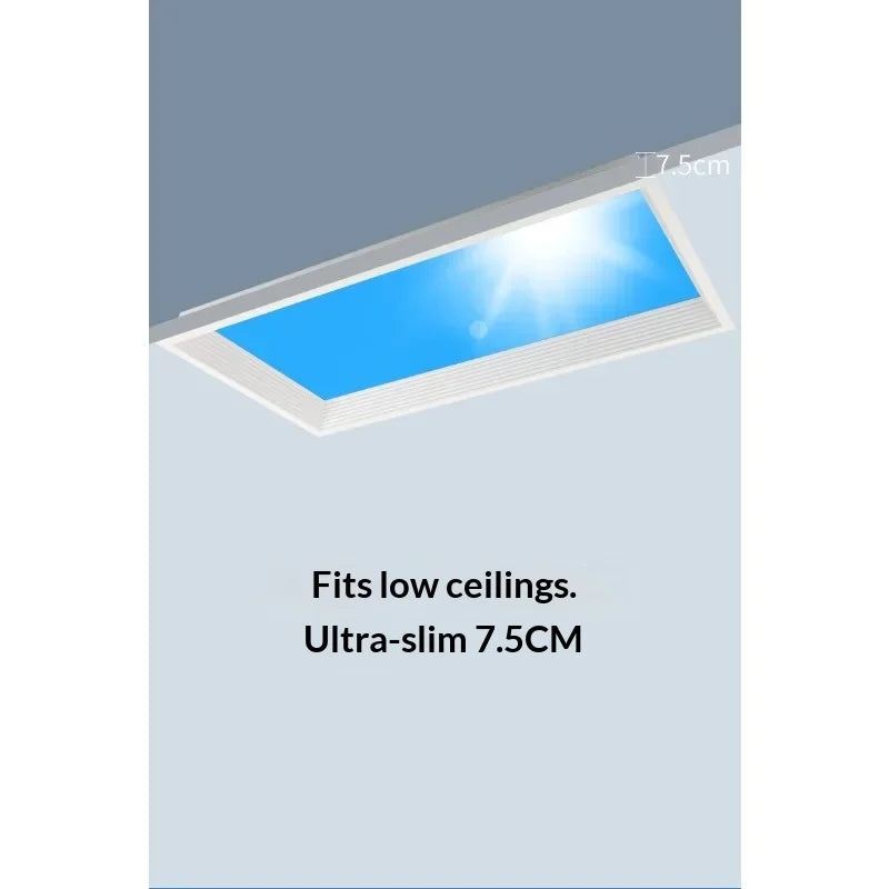 Blue Sky Light Ceiling Lamp for Bathroom Indoor Decor Panel Kids Room Lamp Kitchen Natural Lighting Surface Ceiling Chandelier