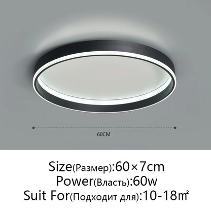 Simple Round Bedroom Led Ceiling Lights Modern Home Decor Lampen Nordic Living Room Lamp Lighting Minimalist Ins Room Study Lamp
