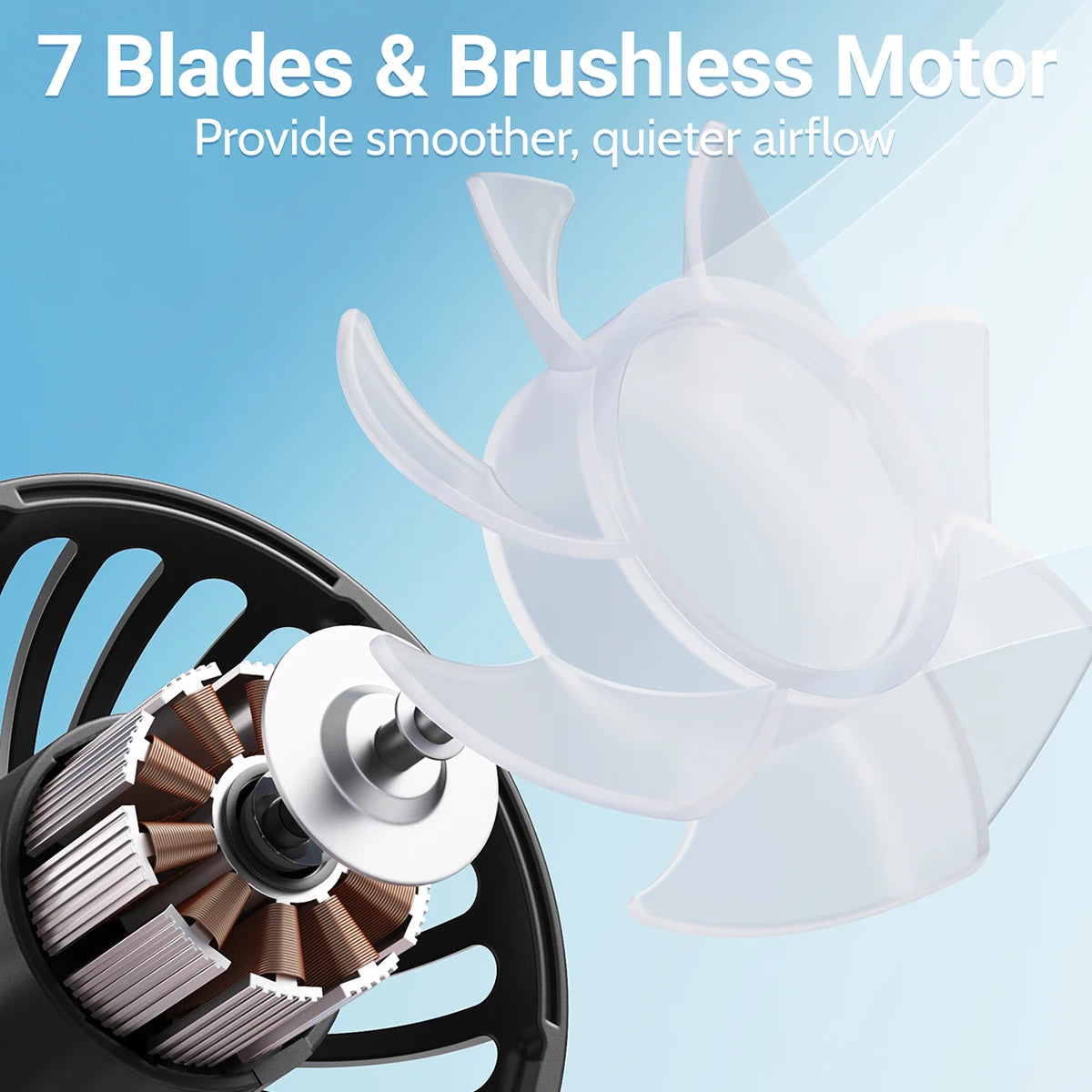 Mini Handheld Fan 3-Speed Portable Small Fan 2000mAh USB Rechargeable Handheld Fan Suitable for Outdoor Indoor Commuting