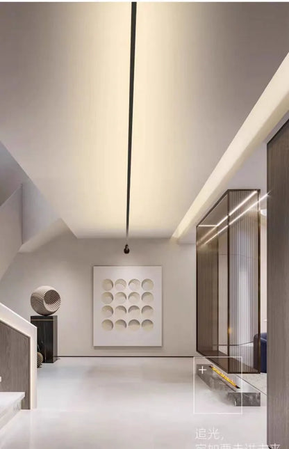 5m/8m/9m Skyline Linear Light COB LED Wall Lamp Living Room Art Exhibition Background Decor Bedroom Minimalist LED Strips Sconce