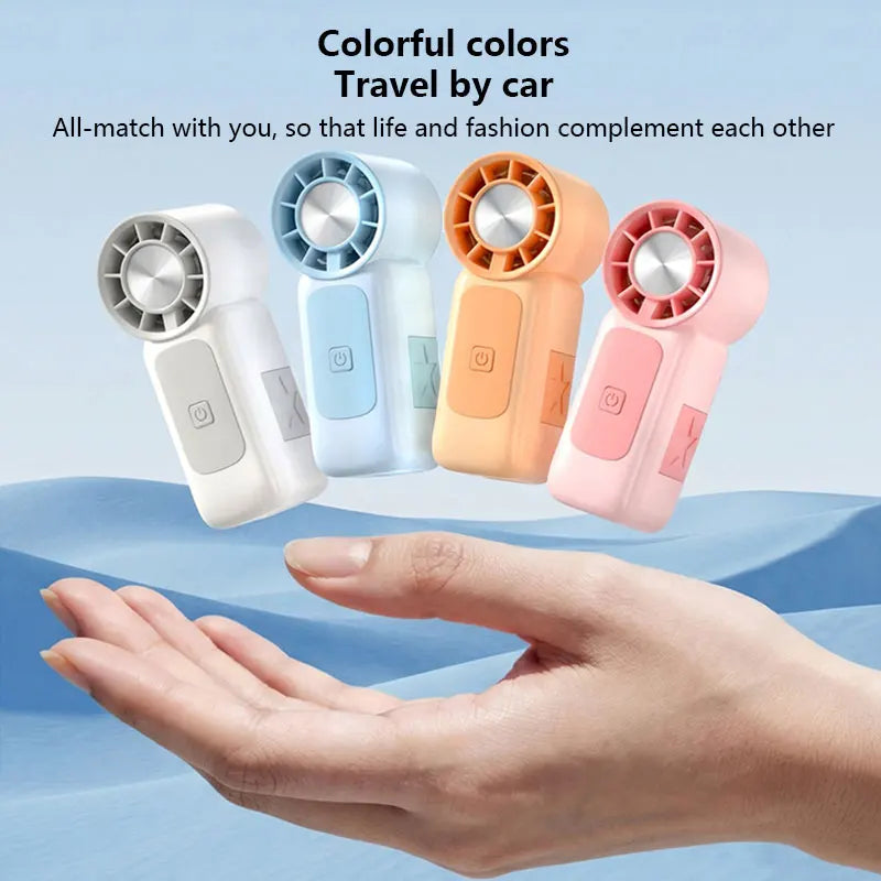 Lenovo High-Speed Strong Wind Handheld Mini Air Cannon Fan USB Rechargeable Portable Cooling Small Fan For Outdoor