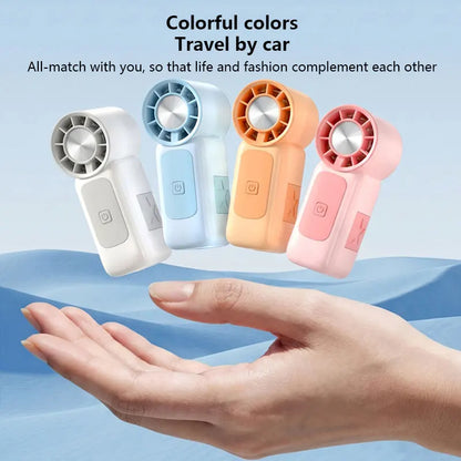 Lenovo High-Speed Strong Wind Handheld Mini Air Cannon Fan USB Rechargeable Portable Cooling Small Fan For Outdoor