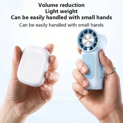 Lenovo High-Speed Strong Wind Handheld Mini Air Cannon Fan USB Rechargeable Portable Cooling Small Fan For Outdoor