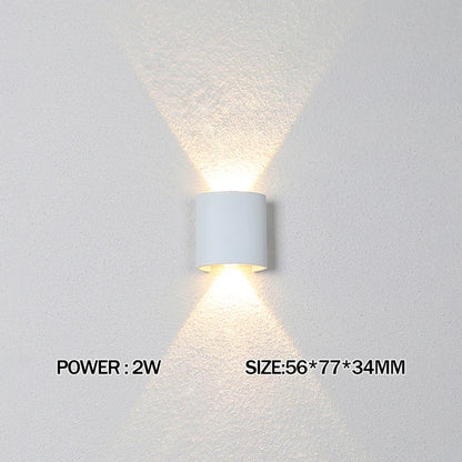 LED Wall Light IP65 Outdoor Waterproof Garden Fence Aluminum Indoor Fashion Wall Lamp For Bedroom Bedside Living Room Stairs