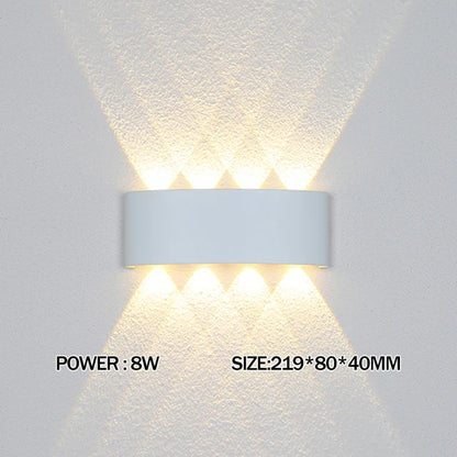 LED Wall Light IP65 Outdoor Waterproof Garden Fence Aluminum Indoor Fashion Wall Lamp For Bedroom Bedside Living Room Stairs