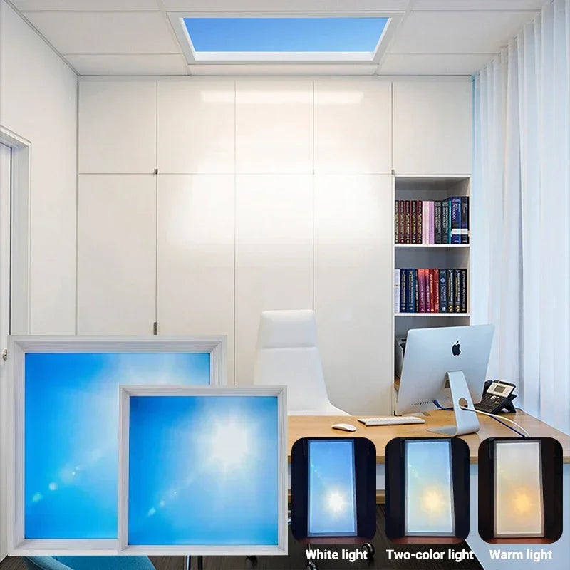 Blue LED Sky Ceiling Light Minimalist Square Recessed Ceiling Lights for Bedroom Kitchen Lamp Designer Office Ceiling Lights