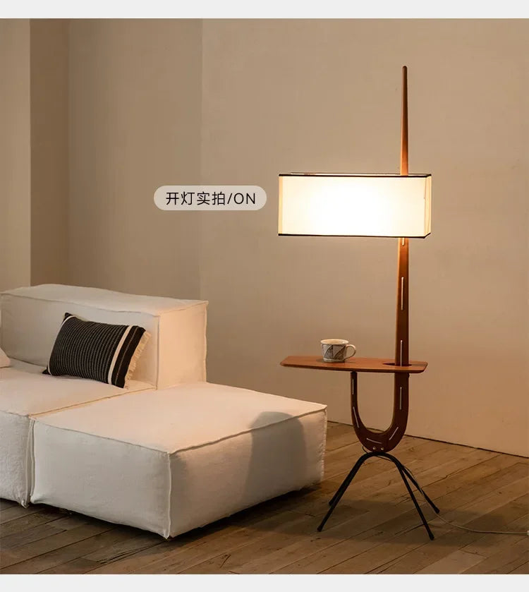 Nordic ARC Floor Lamp Retro Wooden Standing Lamp For Homestay Living Room Sofa Side Study Bedroom Bedside Reading Stand Lighting