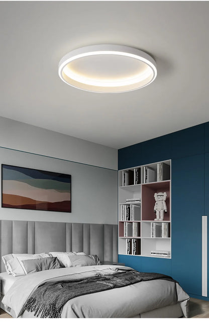 Simple Round Bedroom Led Ceiling Lights Modern Home Decor Lampen Nordic Living Room Lamp Lighting Minimalist Ins Room Study Lamp